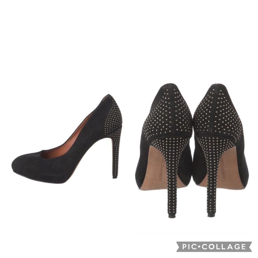 Rebecca Minkoff Black Stiletto Heels with Studded Detail Size 9.5